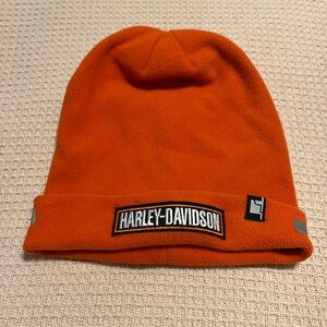 Harley-Davidson Kids Orange Fleece Hat